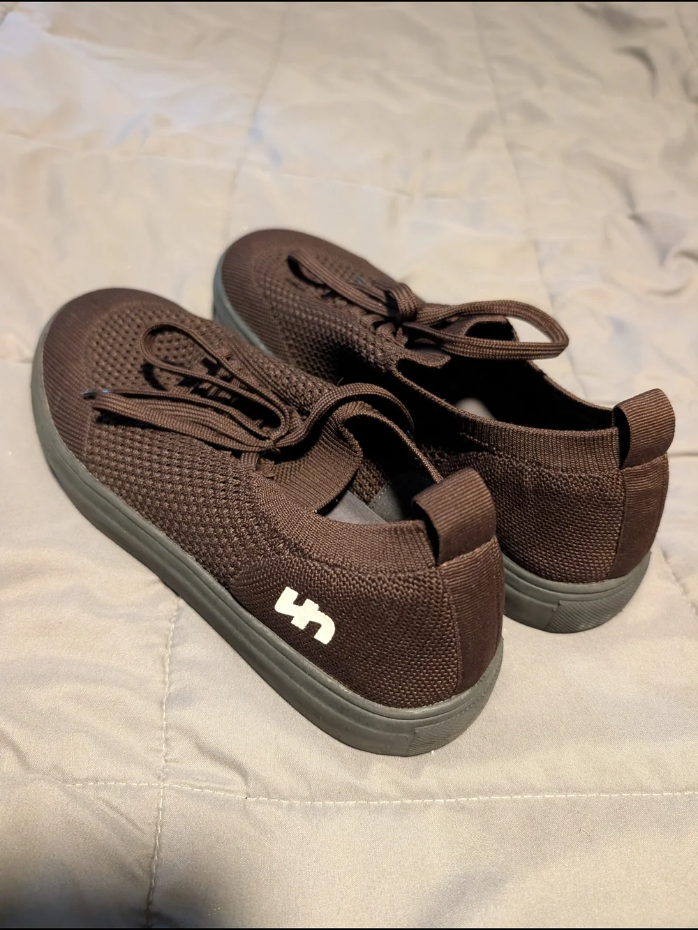 Flatheads Cocoa Knit Slip-On Sneakers with Lace Accent